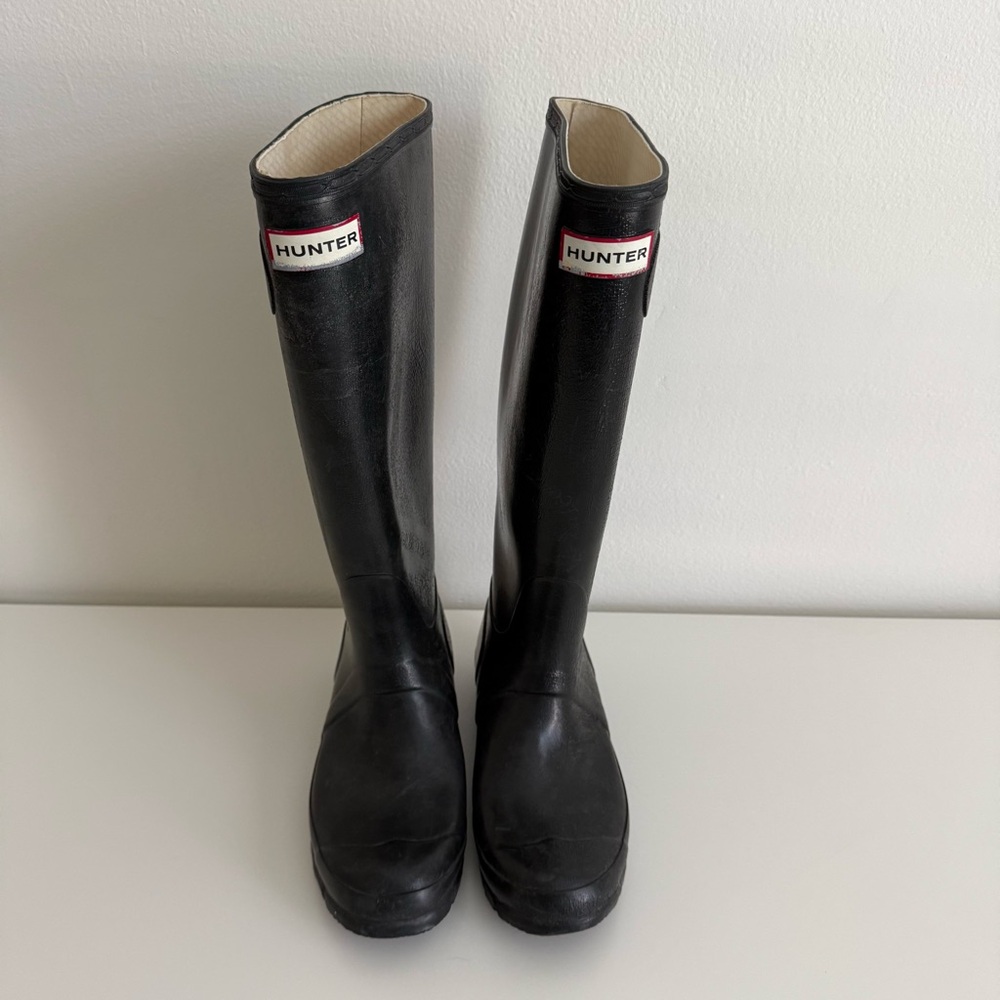 Hunter Classic Black Knee-High Boots